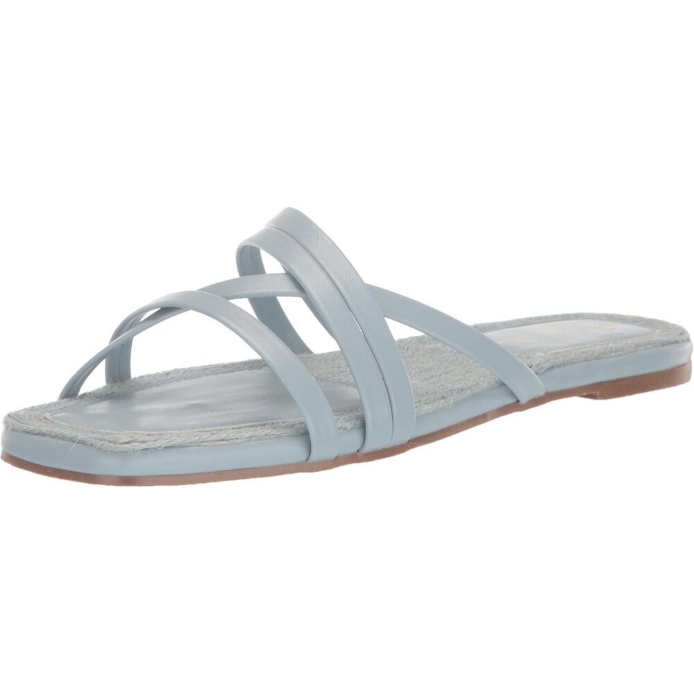 City Chic Womens Delia Slide Blue‎ Size 8-8.5 39 NWB Espadrille Sandals Strappy